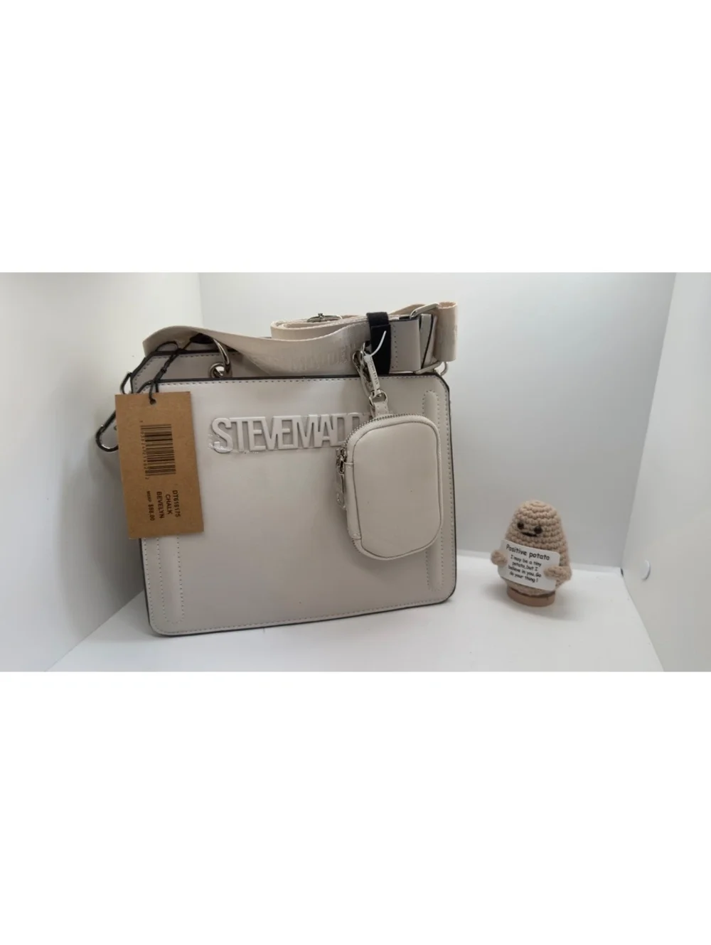 Steve Madden Bevlyn Convertible Crossbody Chalk